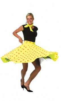 Jupe à pois jaune
