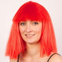 Perruque cléo rouge