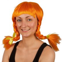 Perruque Heidi orange