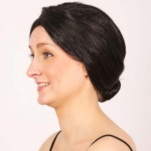 Perruque noir avec chinion