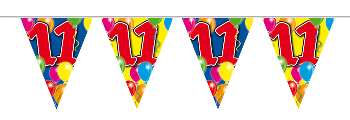Guirlande fanions 11 ans