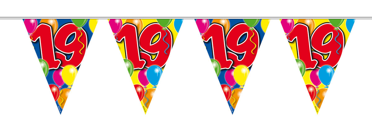 Guirlande fanions 19 ans