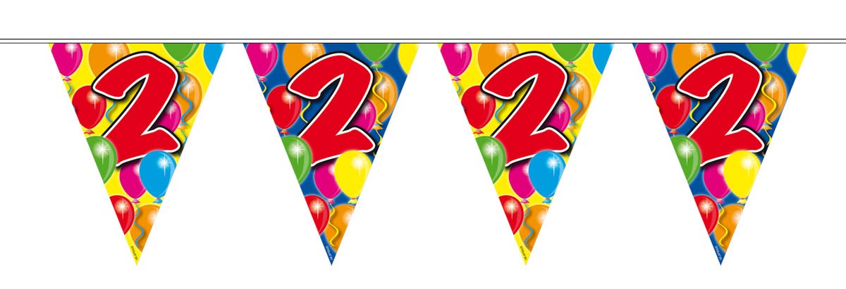 Guirlande fanions 2 ans