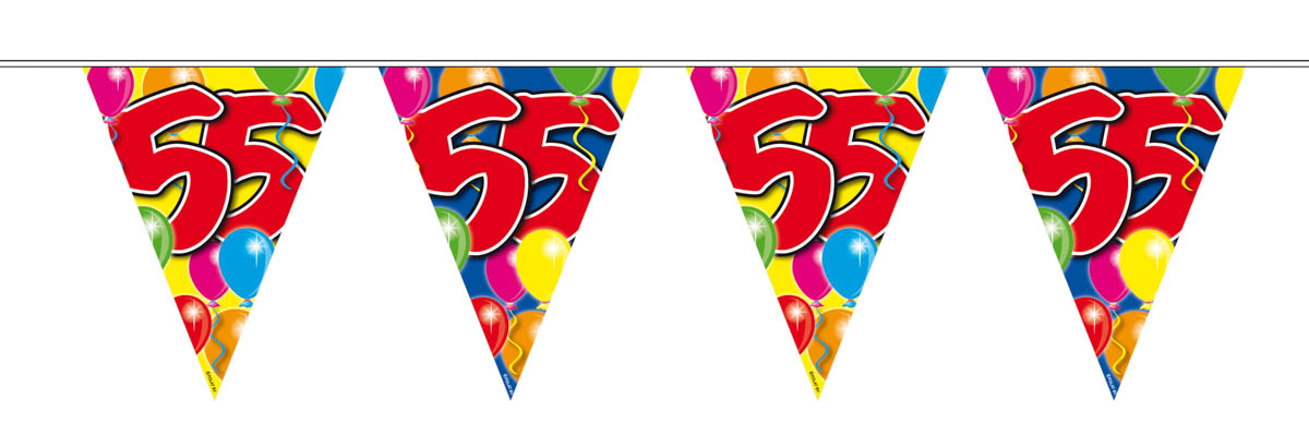 Guirlande fanions 55 ans