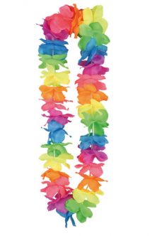 Collier Hawaien néon multi