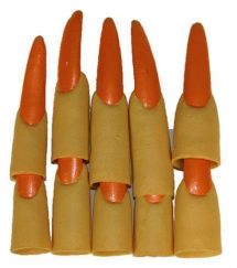 Ongles sorcière orange