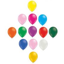 Sachet de 50 ballons couleur assortie standard