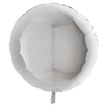 Sachet d'un ballon rond argent aluminium 23 cm