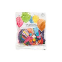 Sachet de 50 ballons couleur assortie standard
