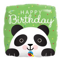 Sachet d'un ballon aluminium ( 45cm) happy birthday panda