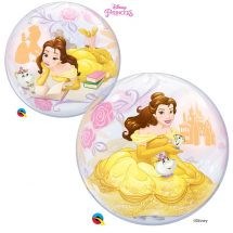 Sachet d'un ballon Bubble 56 cm disney princesses Belle
