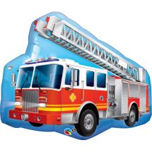 Sachet d'un ballon aluminium ( 91 cm) camion de pompier