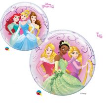 Sachet d'un ballon Bubble 56 cm disney princesses