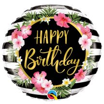 Sachet d'un ballon aluminium ( 45cm) happy birthday