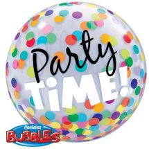 Sachet d'un ballon Bubble 56 cm party time