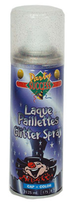 Laque pour cheveux à paillettes multi couleur