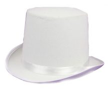 Chapeau haut de forme blanc