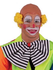 Perruque de clown dégarni jaune