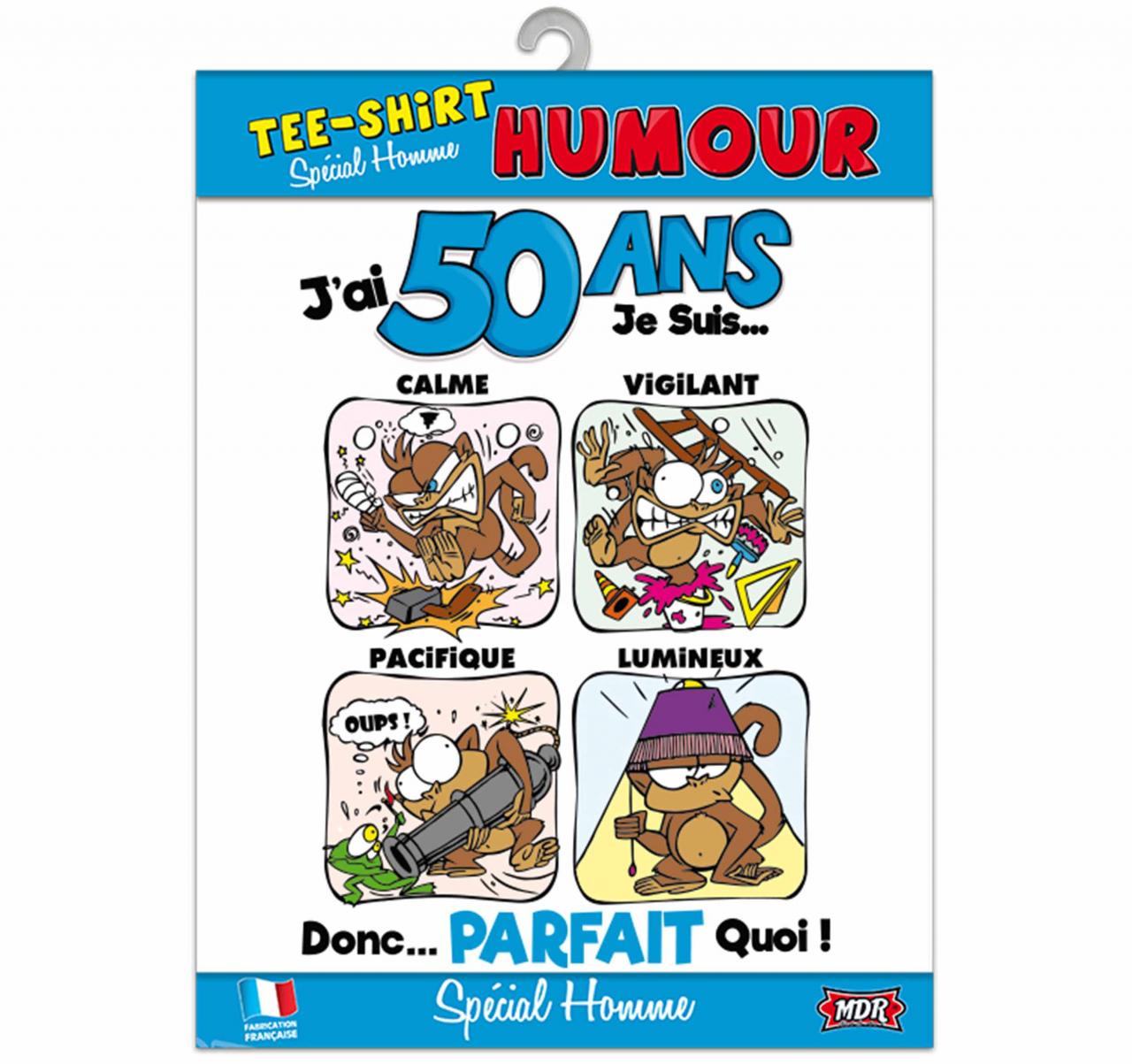 T-shirt anniversaire 50 ans homme