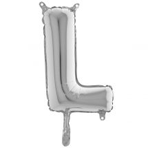 Ballon lettre L argent ( 35.56 cm)