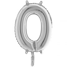 Ballon lettre O argent ( 35.56 cm)