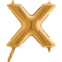Ballon lettre X or ( 35.56 cm)