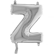 Ballon lettre Z argent ( 35.56 cm)