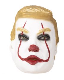 Masque latex intégral trumpy le clown