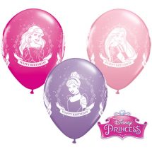 Sachet de 6 ballons latex taille 11" (28 cm) princesse