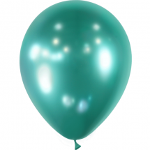 Sachet de 10 ballons latex ( 30 cm) vert miroir
