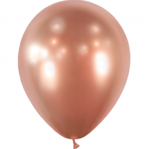 Sachet de 10 ballons latex ( 30 cm) rose gold miroir