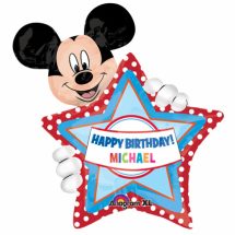 Sachet d'un ballon mickey personnalisable