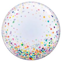 Sachet d'un ballon bubble confetti multi
