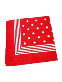 foulard rouge à pois