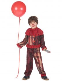 Déguisement clown terrifiant rouge garçon . Taille 10-12 ans