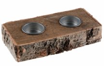 porte bougie écorce