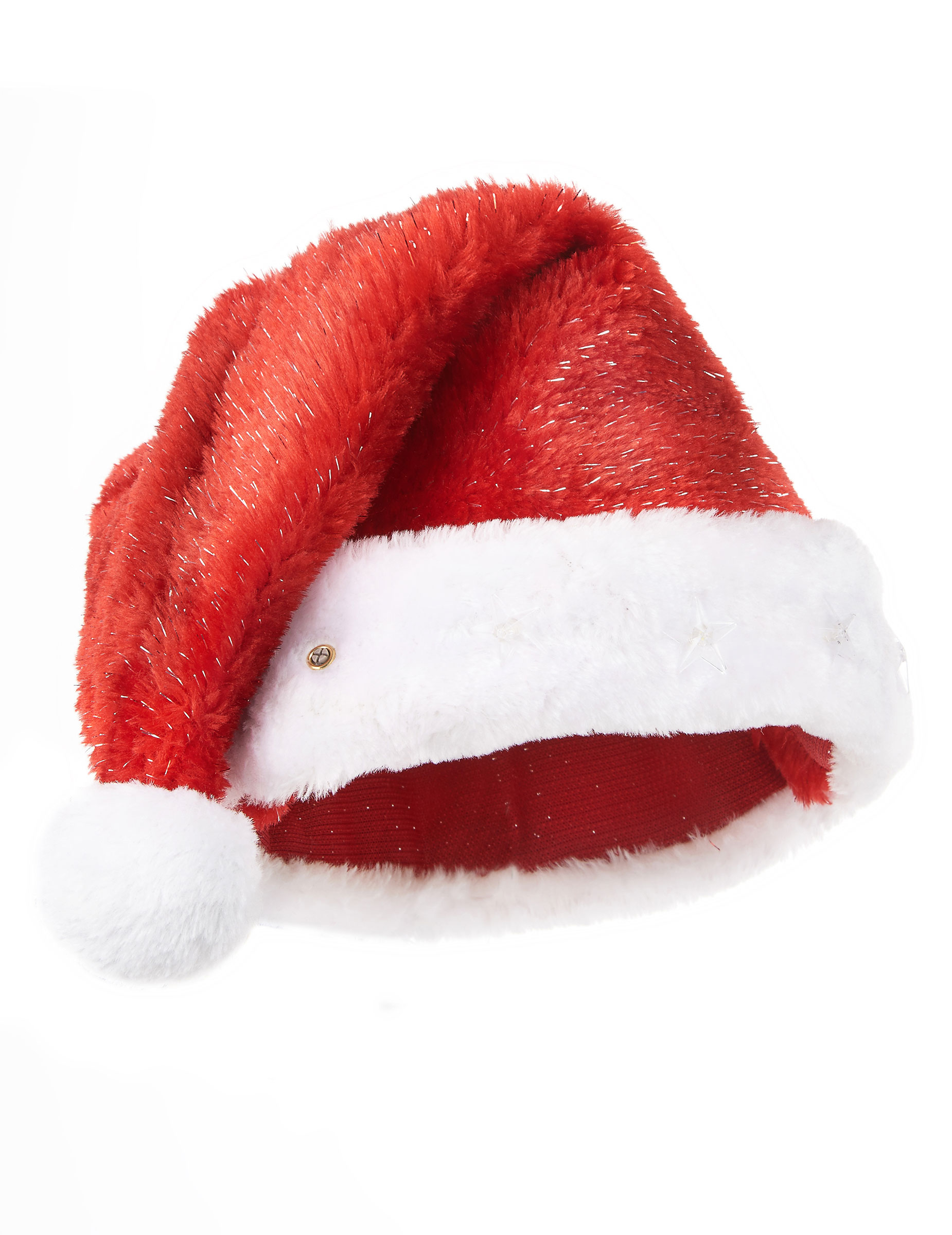 Bonnet de Père Noël rouge lumineux