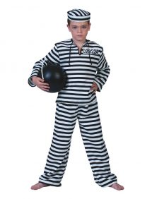 Déguisement prisonnier enfant ( taille 104)