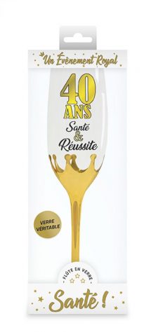 Flûte champagne 40 ans