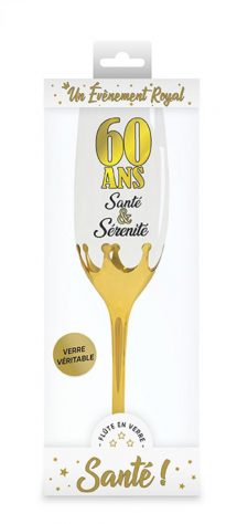 Flûte champagne 60 ans