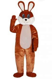 Mascotte lapin brun