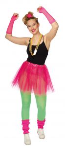 Kit fluo néon tutu fuschia