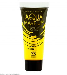 Tube maquillage jaune fluo
