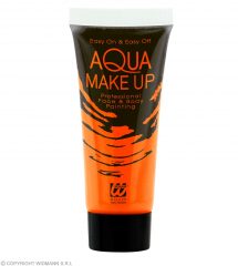 Tube maquillage orange fluo