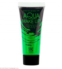 Tube maquillage vert fluo