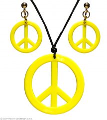 Set  hippie fluo jaune