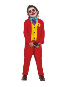 Déguisement clown rouge fou enfant - taille 10-12 ans