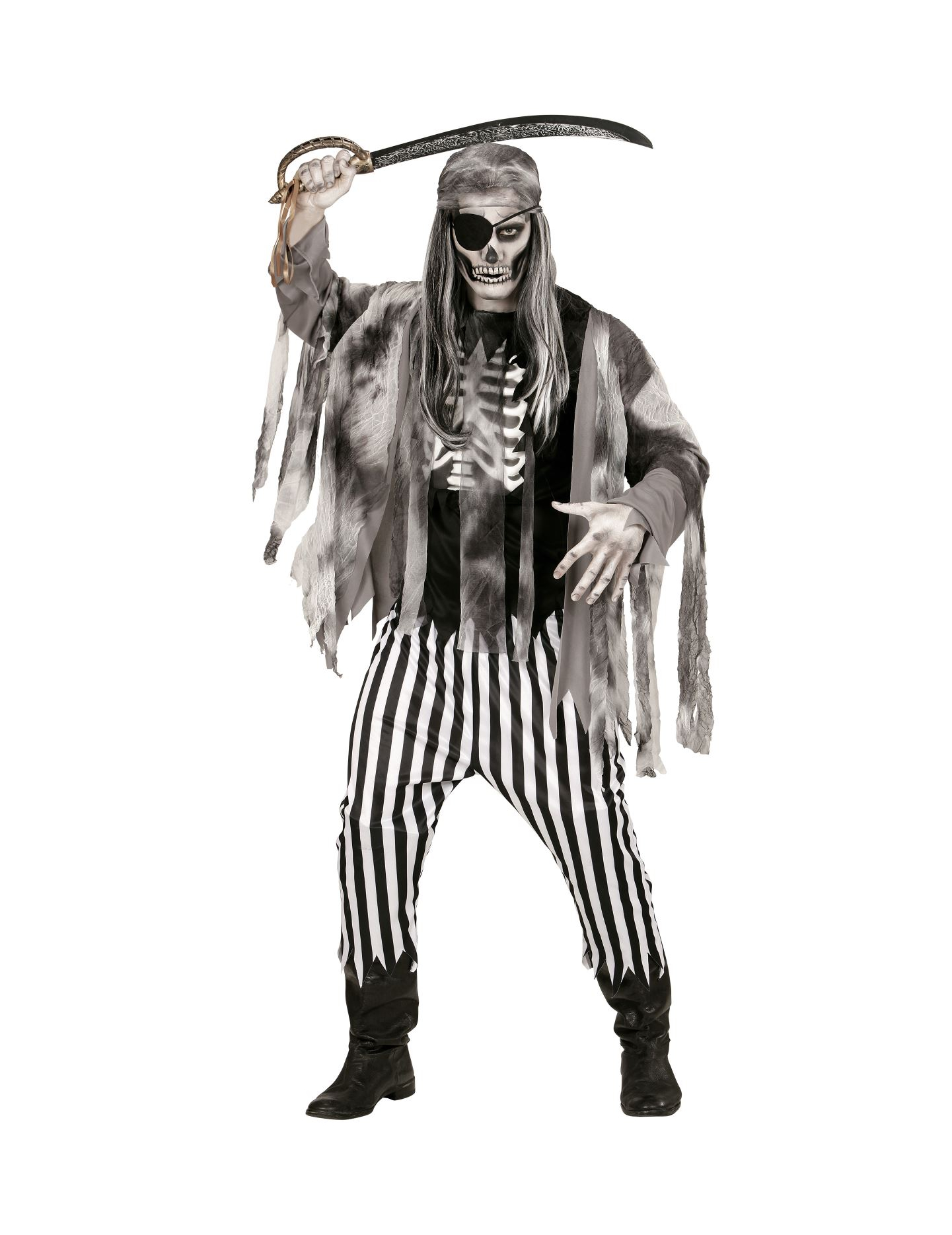 Déguisement pirate squelette fantôme homme- taille xl