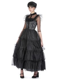 Déguisement robe de bal gothique noire femme - taille 38