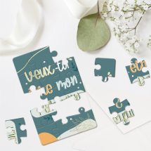 Carte Puzzle Annonce "Etre Mon parrain"